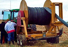 Bazooka Farmstar 10 Hose Vertical Hose Reel Manure Injection System